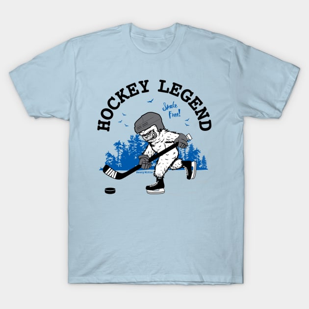 Bigfoot Hockey Legend T-Shirt by SaucyMittsHockey